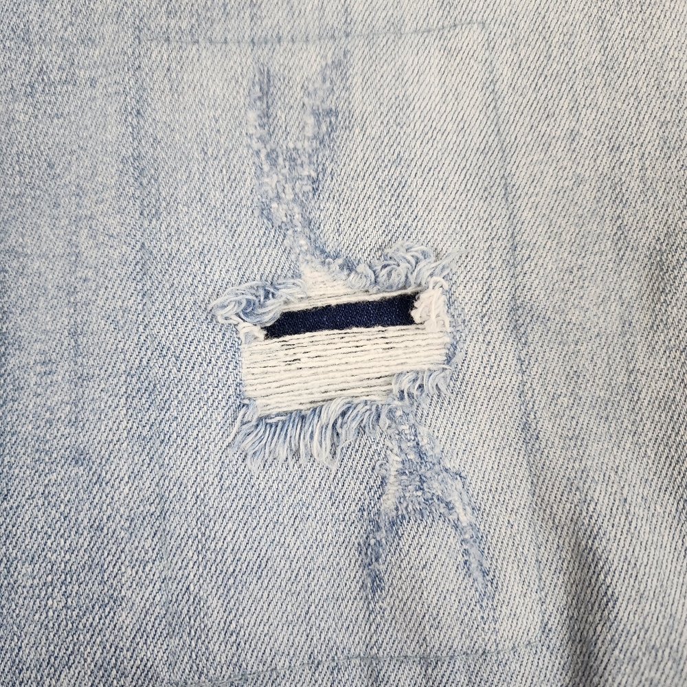 Pilcro Anthropologie Ankle Jeans Light Blue Distressed Denim Size 22W - Picture 14 of 16